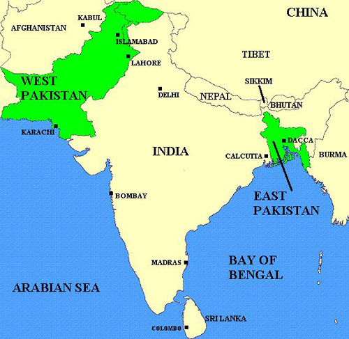 pak and india map