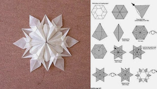 Estrella de Belen en Papel, Origami o Papiroflexia