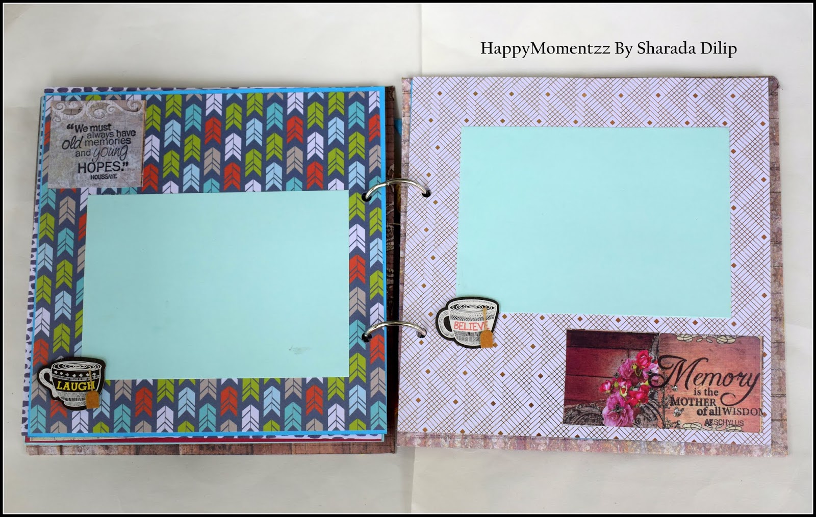 HappyMomentzz crafting by Sharada Dilip Handmade Farewell scrapbook