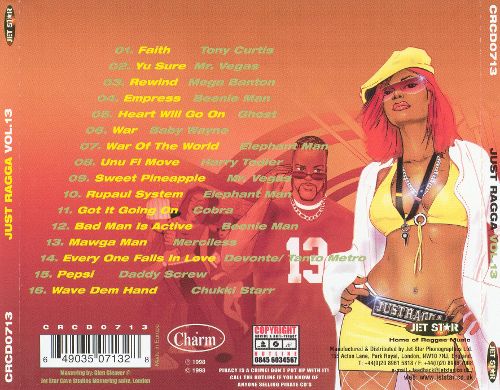 VA - Just Ragga - Vol. 13 - (CD-1998) VERSO