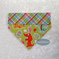 Easter Puppies Over the collar Dog Bandanas
