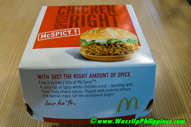 ... Eat, Sleep, Go Out): Food Review of McDonalds McSpicy Chicken Burger