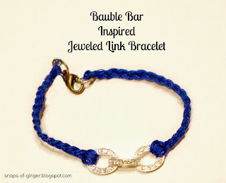 DIY Jeweled Link Bracelet