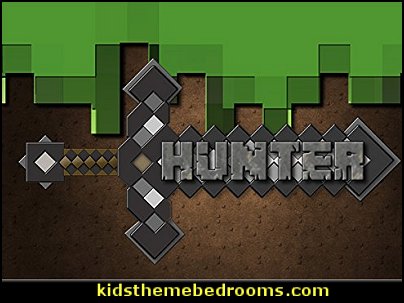 Boys Blocks Sword Personalized 13x19 POSTER minecraft bedroom ideas - minecraft bedroom decor Boys Blocks Sword Personalized 13x19 POSTER minecraft bedroom ideas - minecraft bedroom decor
