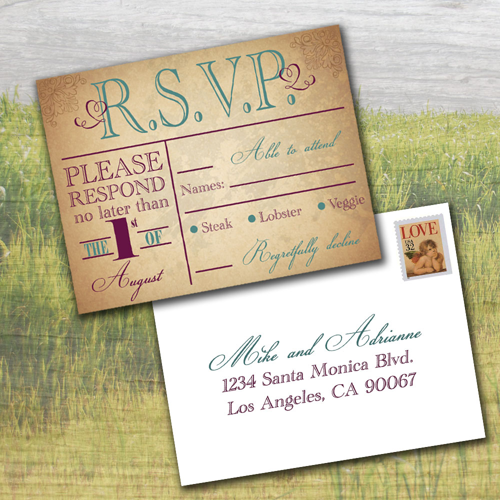 Cottontail Digital Press Wedding Invitations RSVP Due Dates And Due 