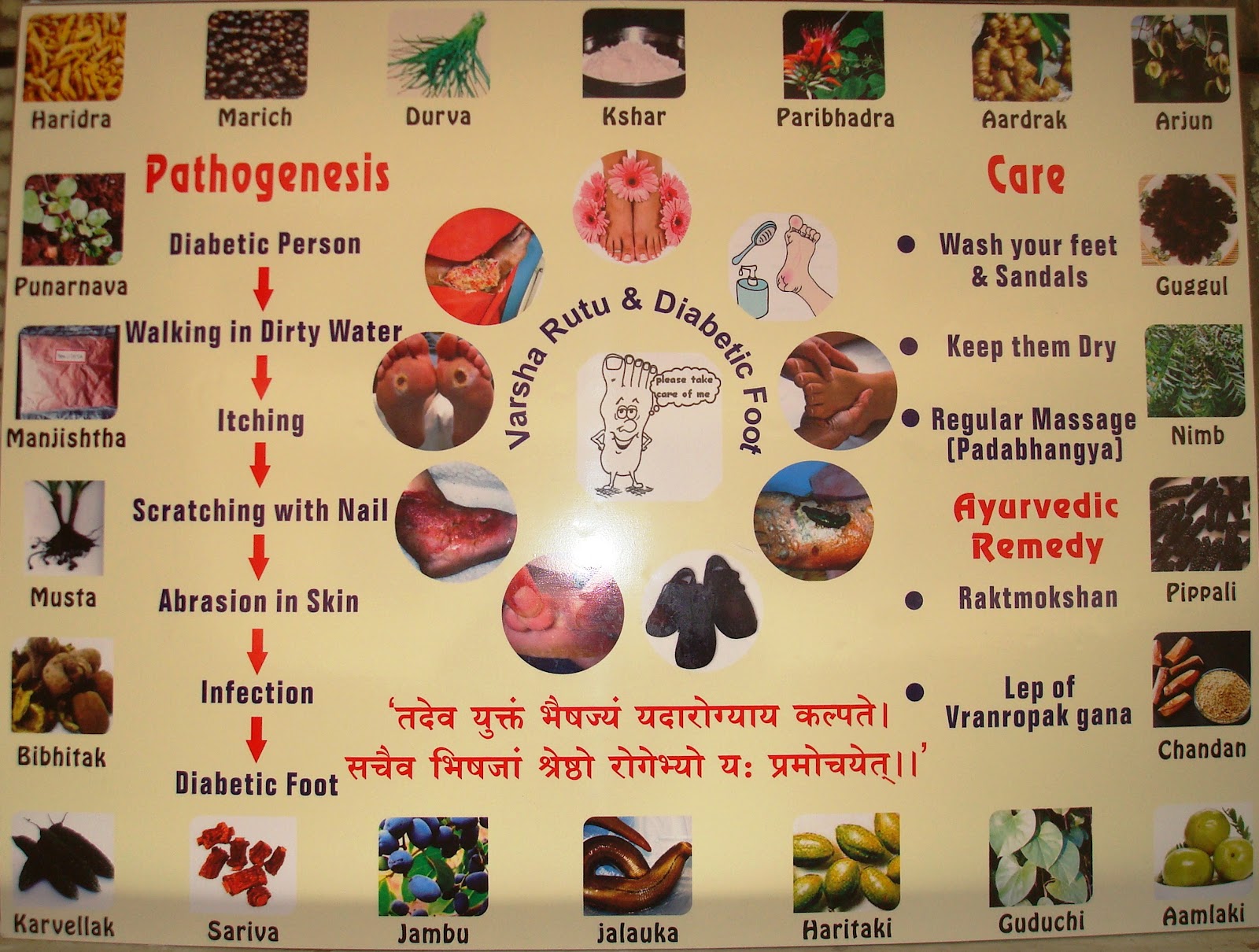Swasthya OPD @ TAMV: Varsha Ritu (Rainy season) Poster compition at TAMV