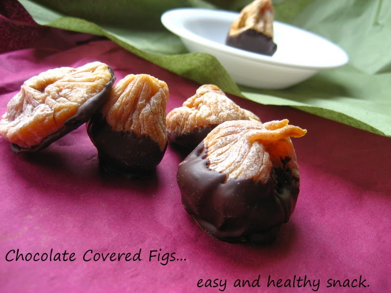 Home Cooking In Montana Chocolate Covered Figs... easy and healthy.