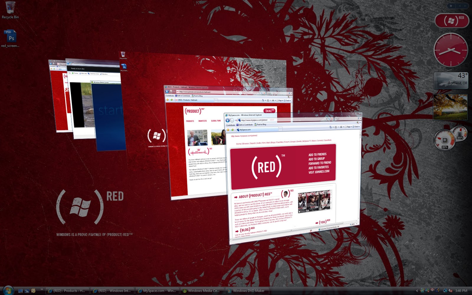 Direct Link Windows Vista Ultimate (PRODUCT) RED Under Build