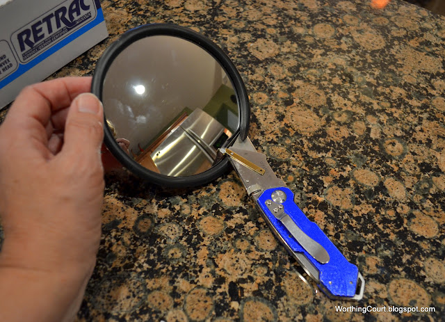 how to make your own convex mirror via Worthing Court blog