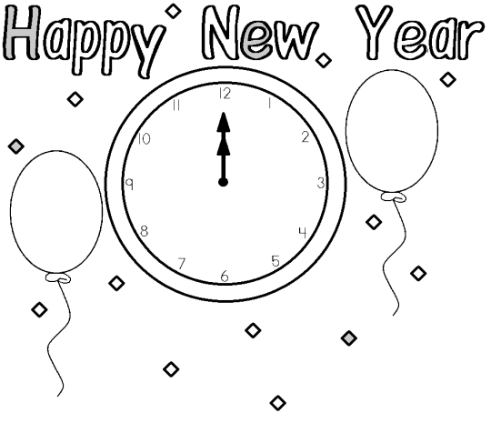new year clock clip art - photo #25