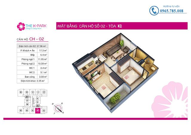 Thiết kế căn hộ 02 tòa k2 Thiết kế căn hộ 02 tòa k2