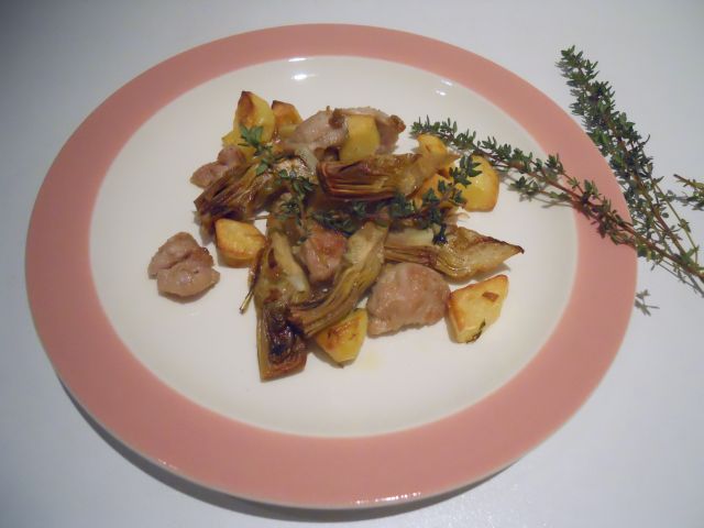 Geschmacksache: Ragout von Kalbsbries, Artischocken und Kartoffeln!