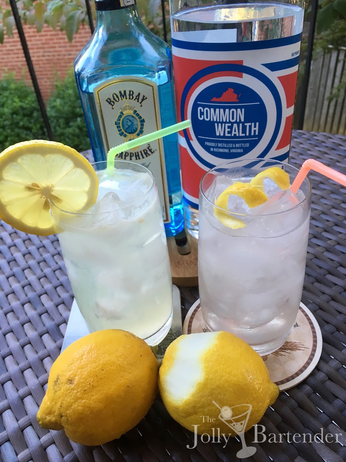 The Jolly Bartender Gin Fizz & Gin Cooler