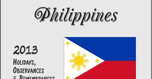 Philippines: Holidays, Observances & Remembrances 
