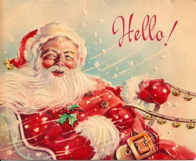 vintage christmas postcard