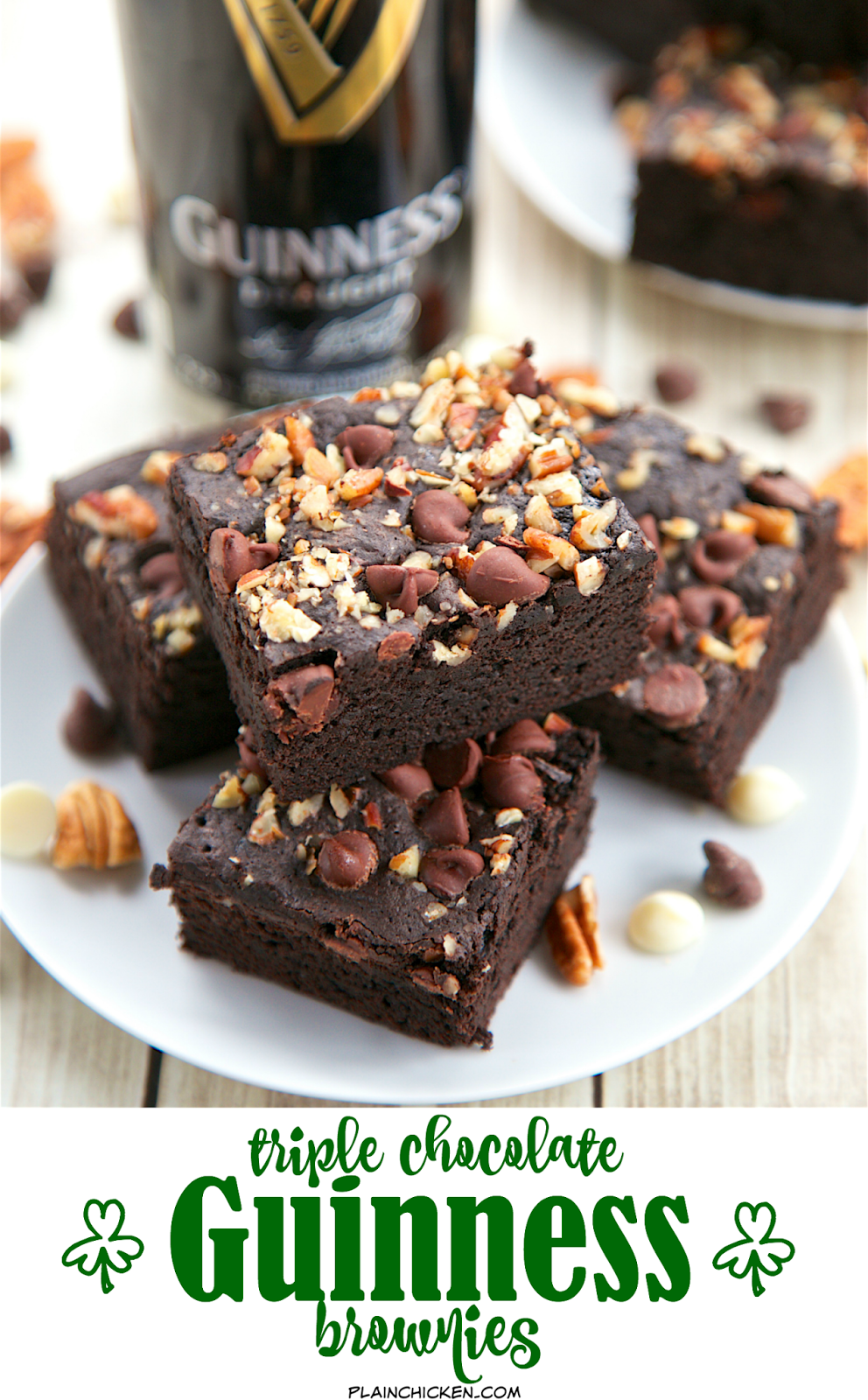 Triple Chocolate Guinness Brownies Plain Chicken