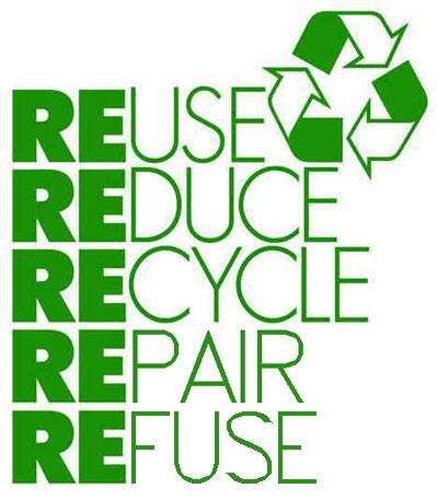 dunia satu pohon: Reduce, Reuse, Recycle + Repair + Refuse