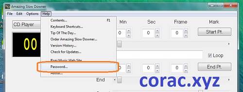 Amazing Slow Downer crack menu