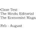 151 Cloze Test for SSC and Bank Exams Based on The Hindu and Economist