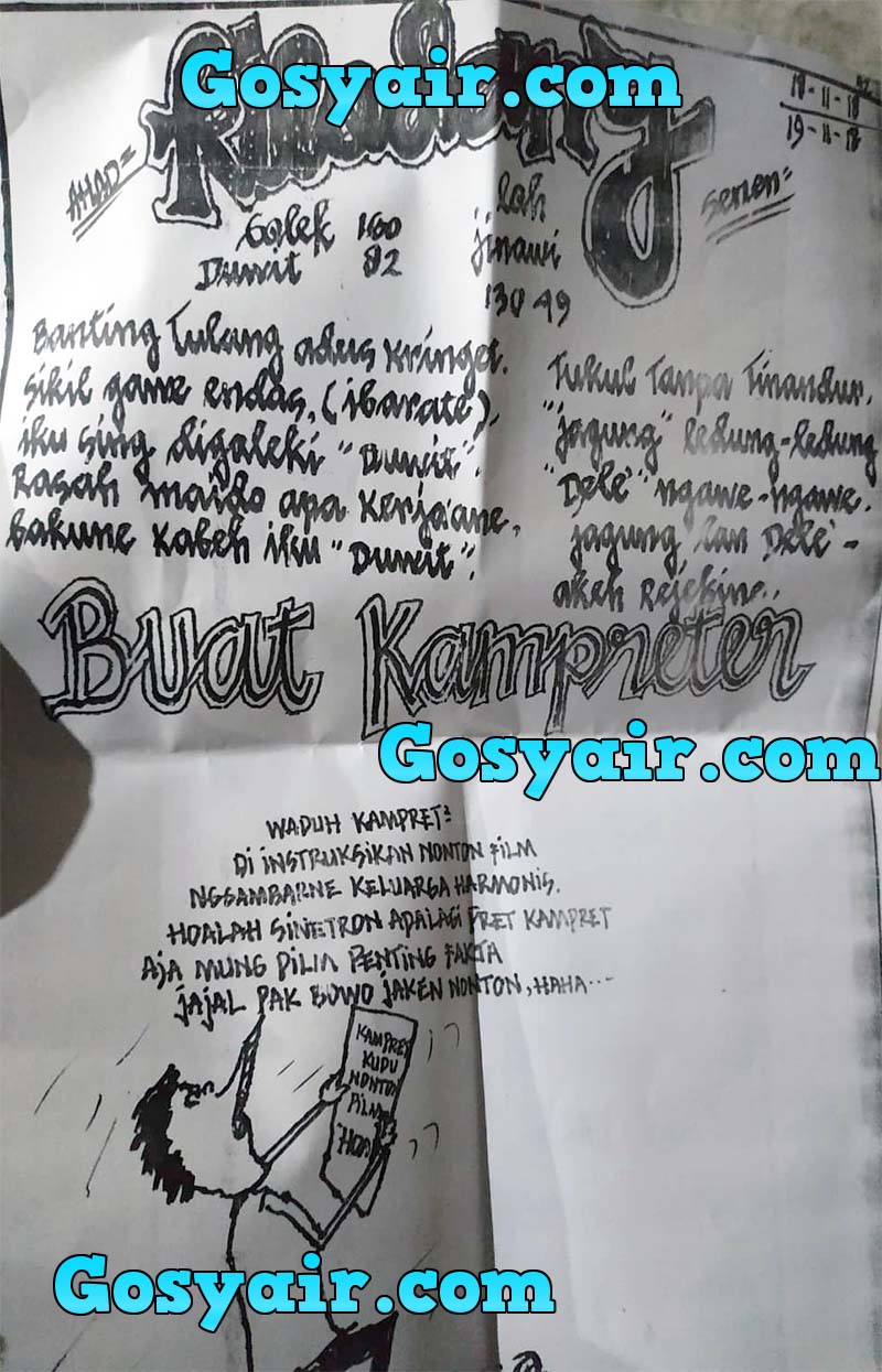 Gambar Syair Jawa Sgp Asli Senin 19 11 2018 Okekode