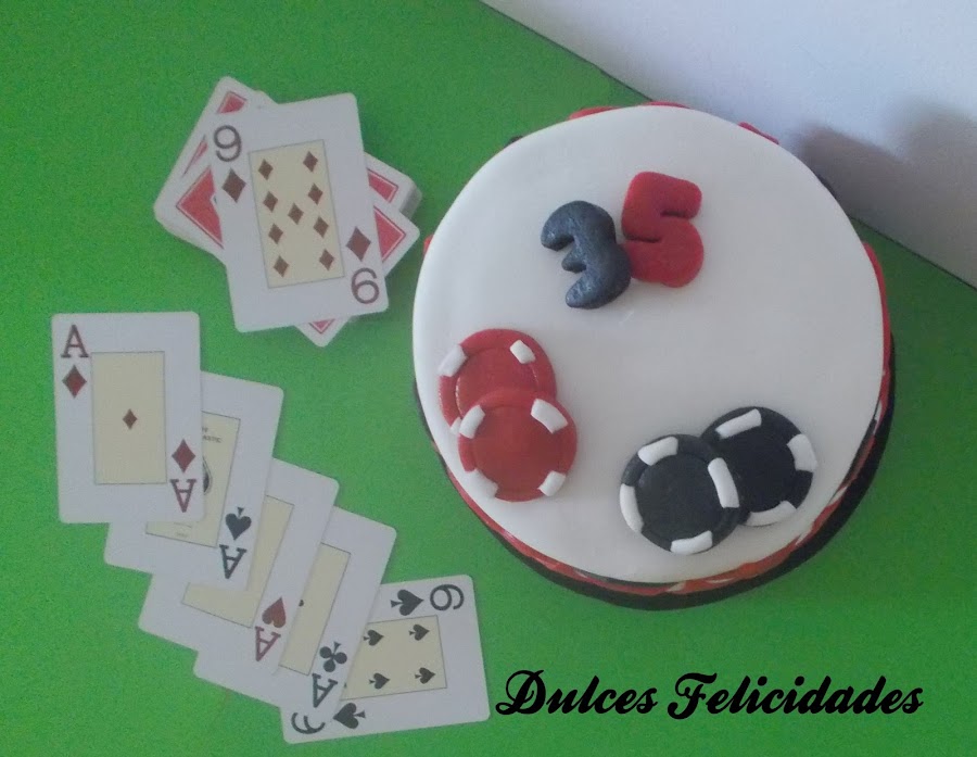 Tarta fondant Poker