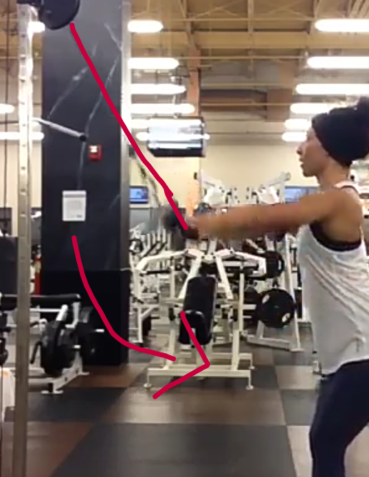 How to standing lat pushdown cable machine Gym And Fitness