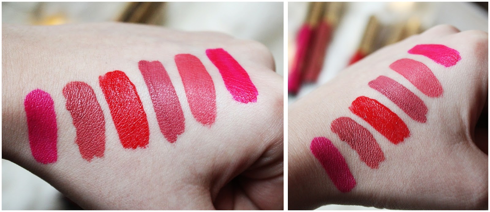 Eveline Velvet Matt Lip Cream Recenzja i Swatche wszystkich kolorów