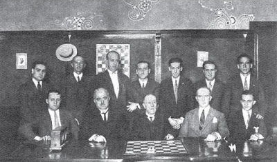 Ajedrecistas participantes en el Torneo Nacional de Ajedrez de Barcelona 1926
