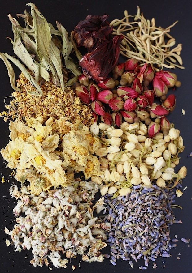 Guide to Flower Herbal Teas on SeasonWithSpice.com