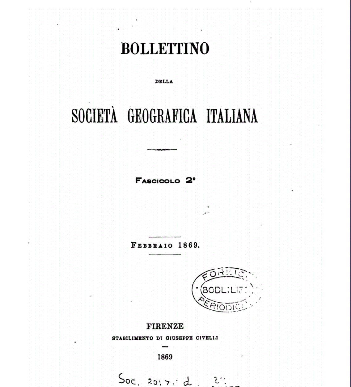 Hedgait هيدقايت ሄድጋይት Bollettino della societa geografica italiana 1869