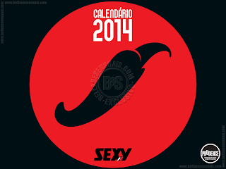Calendário 2014 - Revista Sexy