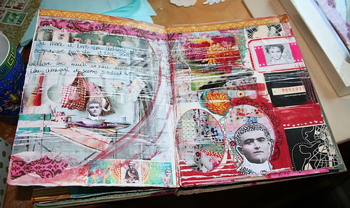 Feed Your Soul Art: Art Journaling Pages: Featuring Anahata Katkin