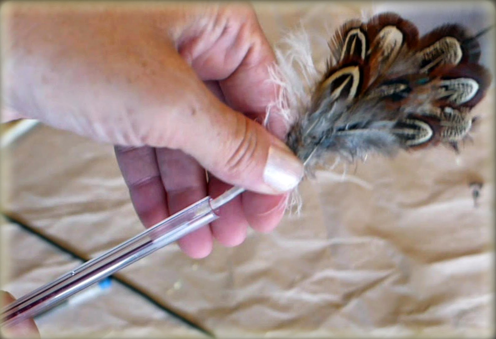 EasyMeWorld How To Make A Feather Pen A Gift Idea