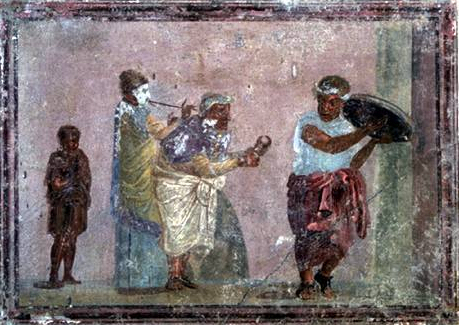 Resultado de imagen de escultura romana musicos