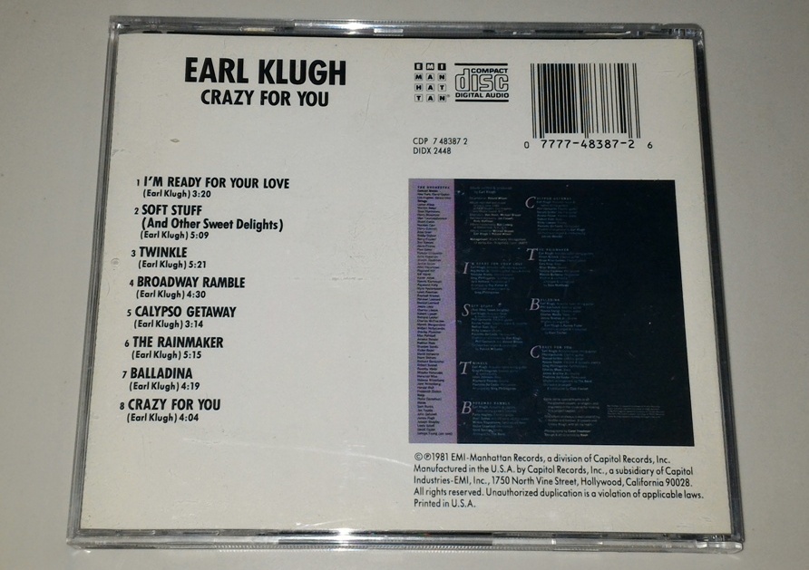 Earl Klugh - Crazy For You Earl Klugh - Crazy For You