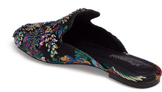 beaded mules flats
