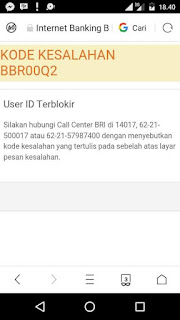 Kode Kesalahan BBR00Q2