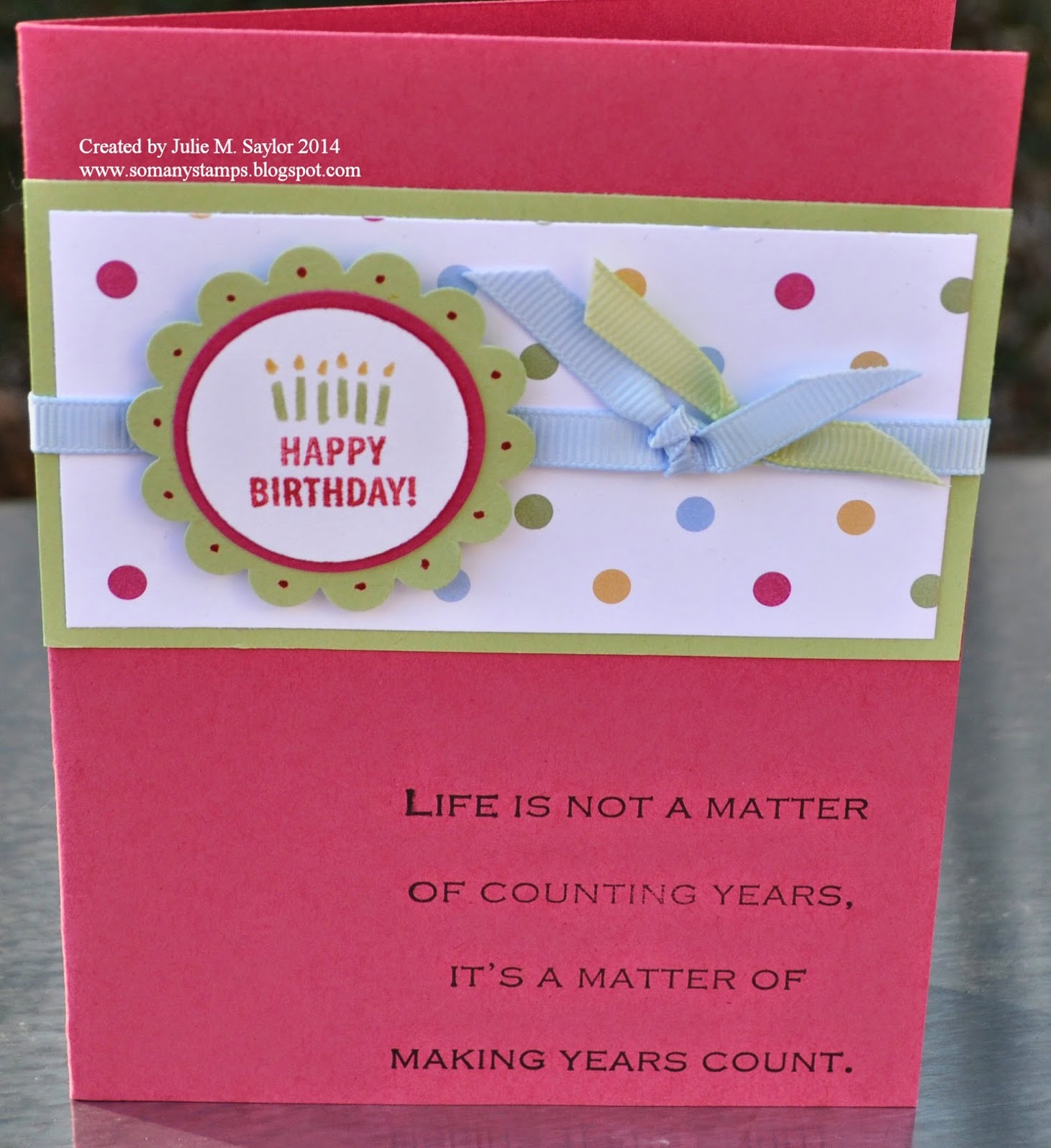 So Many Stamps: Birthday Cards from the past / Set 8