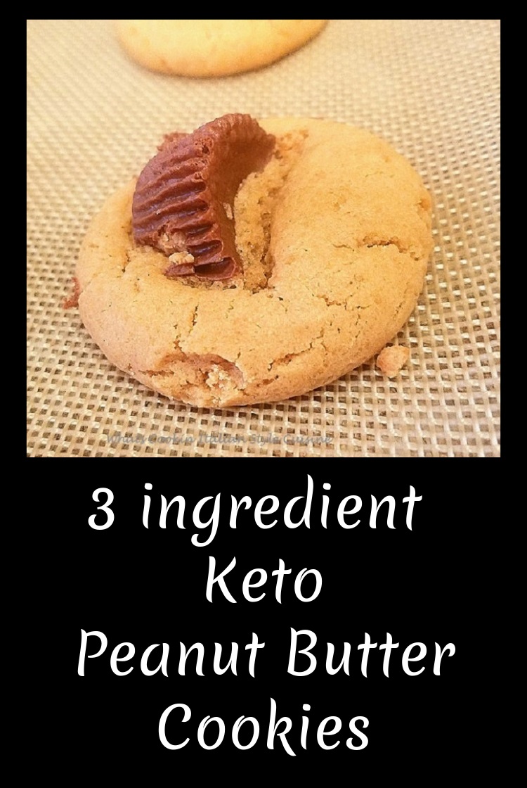 3 Ingredient Keto Peanut Butter Cookies