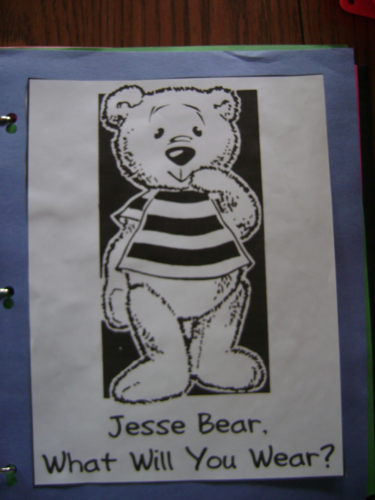 The Mommy School: Week 1 - Jesse Bear, What Will You Wear?