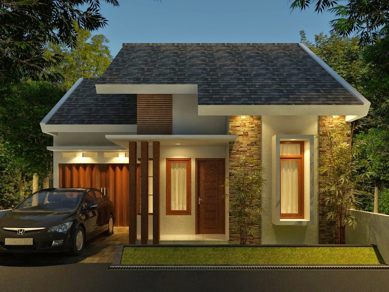 Desain Rumah  Minimalis  satu  lantai  2022 Gambar Model 