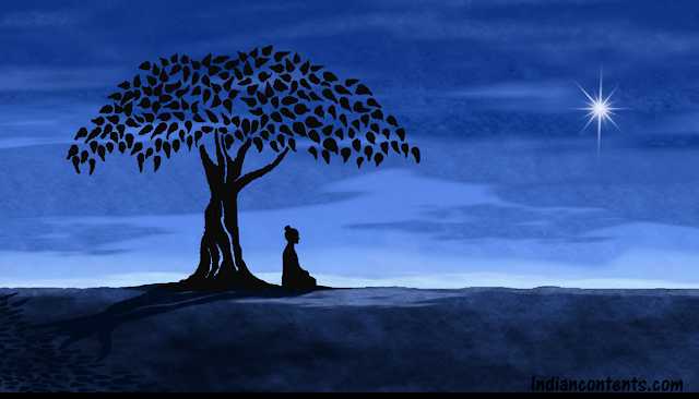 Bodhi tree in Bodh Gaya, in Bihar state of India