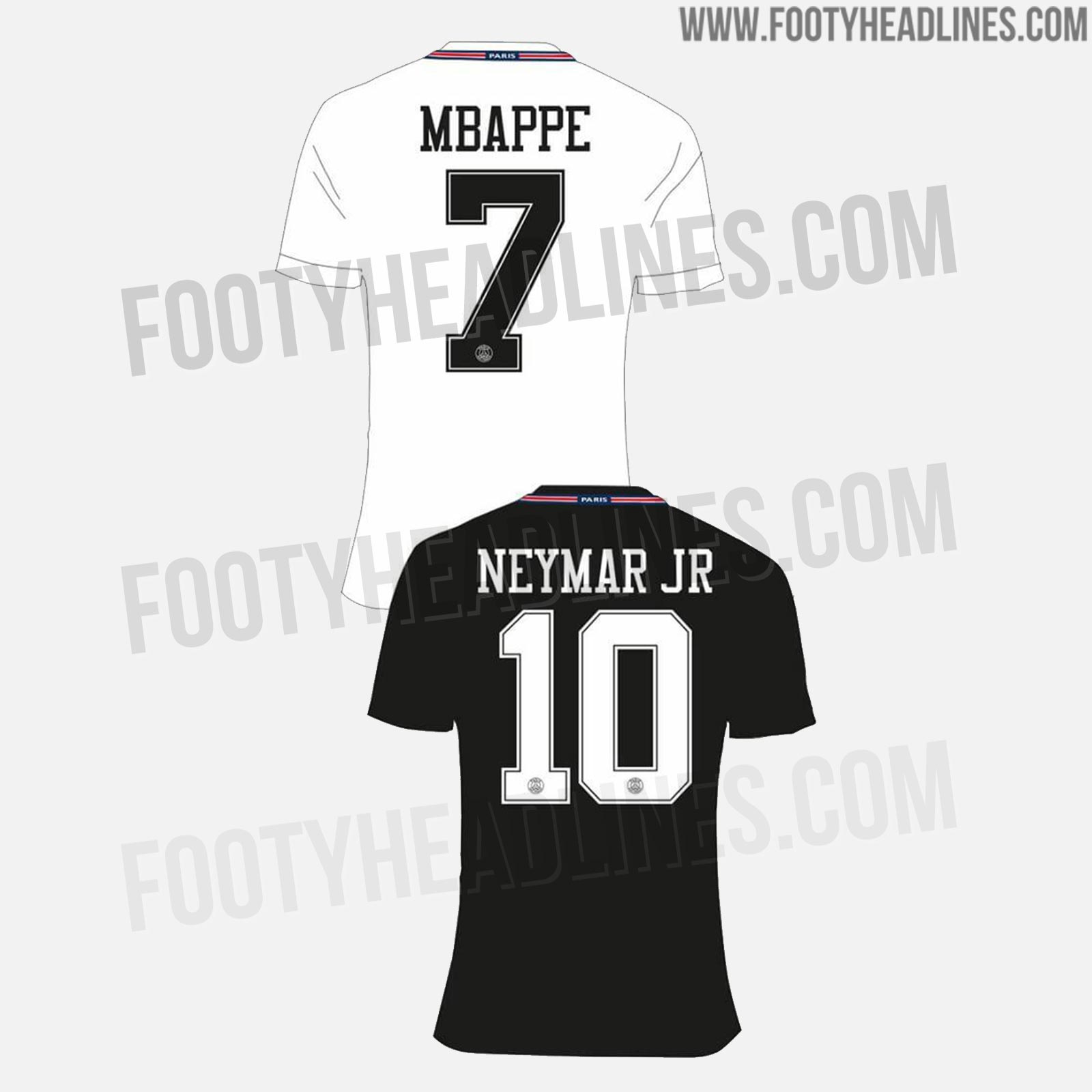 Paris Saint Germain PSG 2018/2019 Black Third Kit Jersey Mbappe