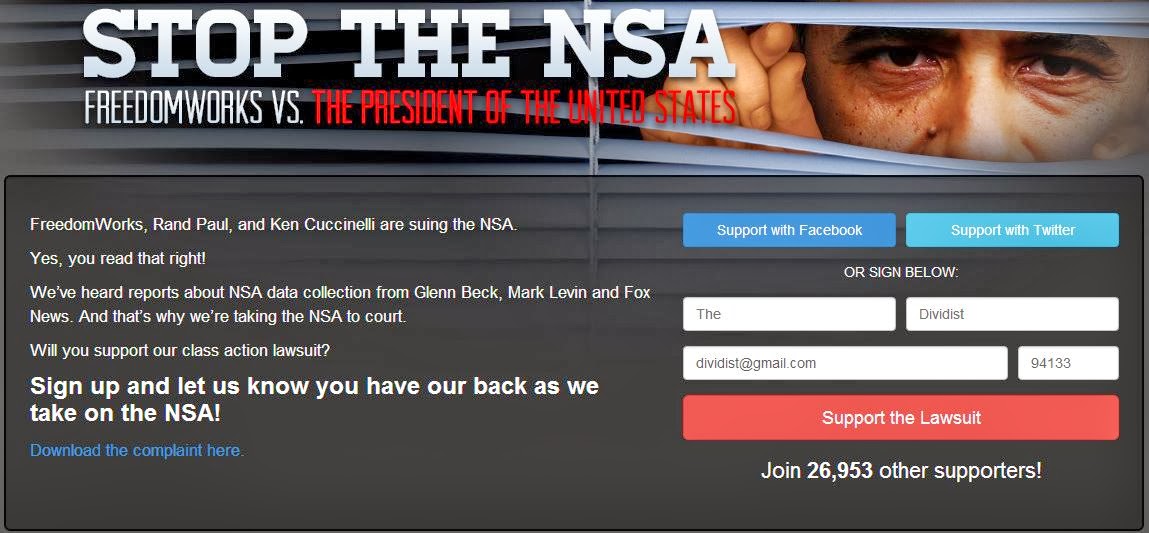 Class action lawsuit to stop the NSA