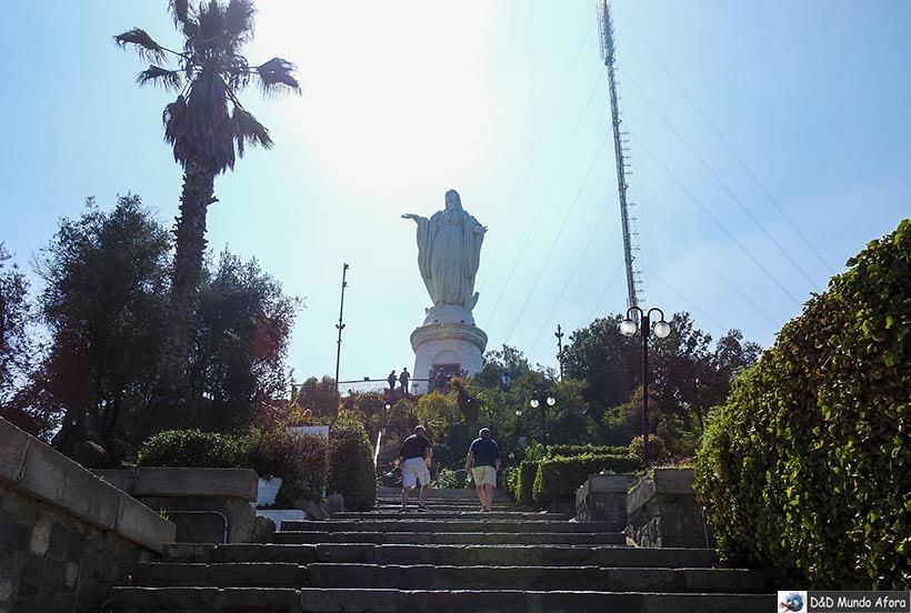 Santuário Imaculada Conceição no Cerro San Cristóbal em Santiago -Diário de Bordo Chile: 8 dias em Santiago e arredores Santuário Imaculada Conceição no Cerro San Cristóbal em Santiago -Diário de Bordo Chile: 8 dias em Santiago e arredores