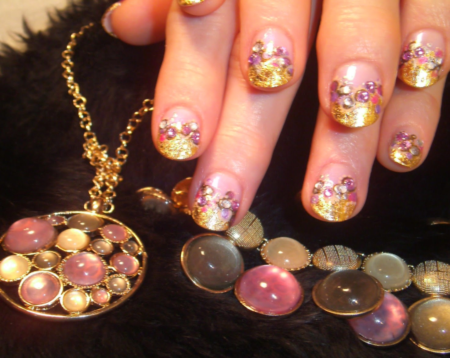 Nail Art by Robin Moses "prom nails" "nail art" "bling nail art