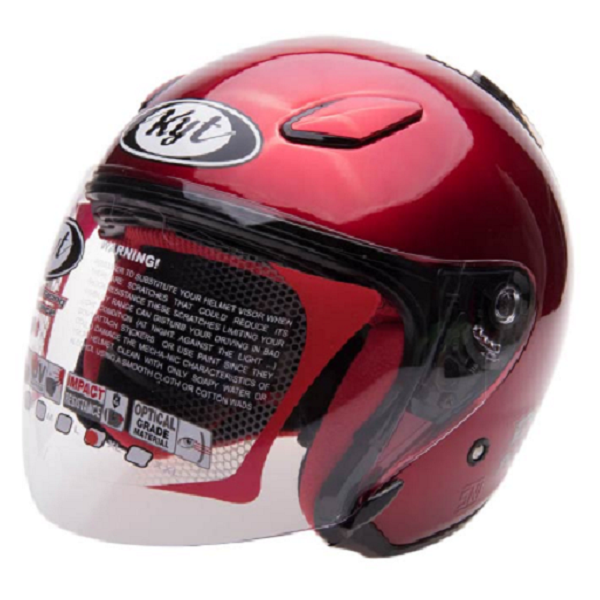 KYT DJ Maru Maroon Solid Metalic