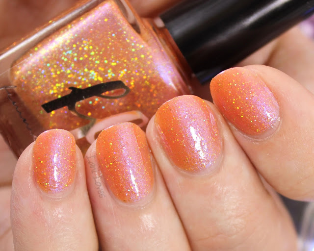 Femme Fatale Cosmetics Poisoned Peach Nail Polish Swatches & Review