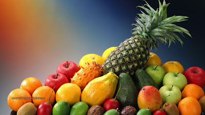 deliciosas frutas frescas en collage - fruits