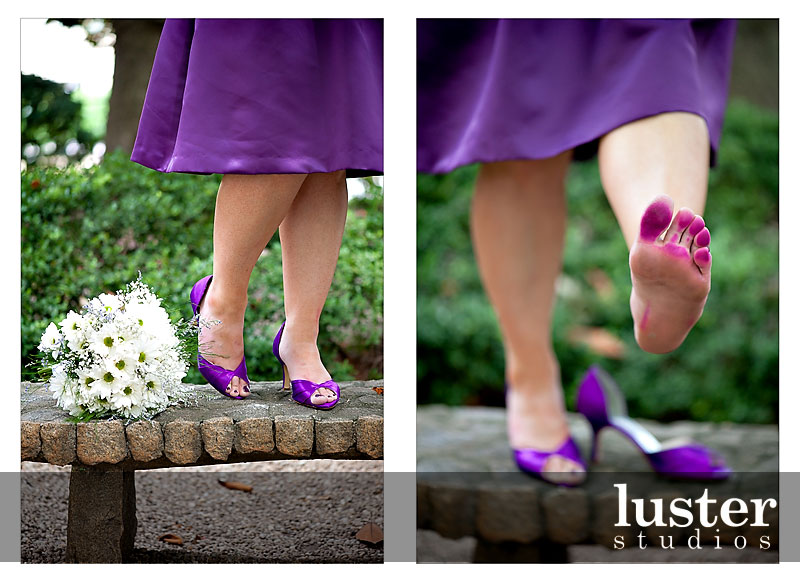 Cute Purple Bridal Shoes